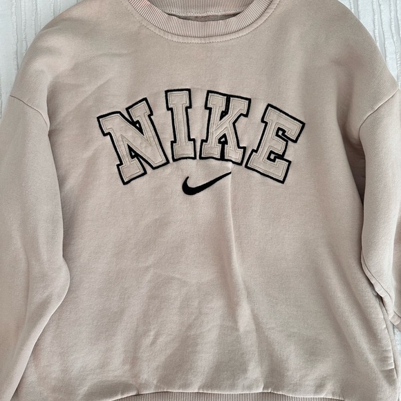 Nike Women's Beige Crew Neck Sweater - Picture 2 of 3